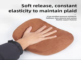 Grey Luxury Eco-Friendly Suede Car Headrest and Lumbar Cushion Set - Ergonomic Support, All-Season V888-ELOSUNG17206