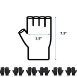 12 Pairs Cotton,Reusable Half Finger Touchscreen,7.5x3.9In Summer Sun UV Protection V1189-WXFWAL-20260319-00772