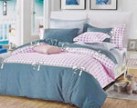 Pink Dots King Size Bed Quilt/Duvet Duvet Cover Set V493-MK-419