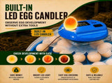 26 Egg Hatching Incubator Machine Automatic Turning Digital LED Chicken Duck V379-EGGINCBT26