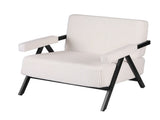 Artiss Compressed Armchair White Corduroy Accent Chair for Small Space UPHO-C-ARM01-COM-WH