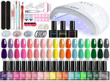 Nail Art Kit Gel Lamp Nail Grinder Nail Polishes Nail Art Tools Nail - Multi - Size 36-2 V1102-109-54019-MLT-36-2