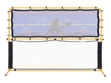 Everfit Pickleball Net Rebounder Portable Training Practice 6FT Black Yellow PB-B-6FT-YE