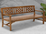 Gardeon Outdoor Garden Bench Wooden Chair 3 Seat Patio Furniture Lounge Natural ODF-BENCH-3SEAT-NTL-AB