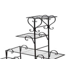 Levede Plant Stand Outdoor Indoor Metal Black UM1182-BK