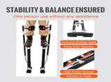 Drywall Stilts, 61-101.6 cm Adjustable Aluminum Tool Stilts with Protective Knee Pads, Durable and V952-SGBGQYCHS2440P55RV0