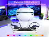 Charging Station Stand Accessories, Handle Controller Charger Dock and Display Stand with LED Light, V1370-AZ4-06051