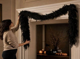 Clearance! Black Garland Artificial Norfolk Pine Garland Halloween Garlands Faux Garland for Table V1366-AZ2-W-24701