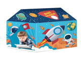 Kids Play Tent Theme House for Indoor Outdoor Fun, Space Princess Ocean Design with Ball Pit, V1341-ZY-KP22UTV3-PRINCESS2-PINK