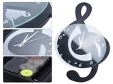 Innovative Musical Note Electronic Wall Clock Fashionable Silent Quartz Clock for Children Room V1294-YM0901-3115200043411