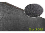 20m x 2m Fence Windscreen Privacy Screen Shade Cover Black Fabric Mesh Garden V63-931971