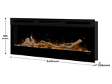 Dimplex 34-inch Linear Fireplace Driftwood and River Rock Accessory Package LF34DWS-KIT