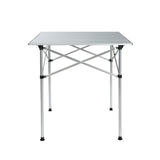 Weisshorn Folding Camping Table 70CM Roll Up Outdoor Picnic BBQ Aluminium Desk CAMP-B-T-ALUM-70