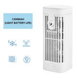 Quiet Portable Water-Cooled Fan, USB Powered 120ml Water Tank 3 Speeds, Mini Air Conditioners for V1369-AZ3-W-10438