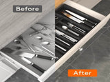 Extendable Cutlery Tray with 8 Compartments - 38 Cm Deep - Cutlery Cassette - Cutlery Drawer V1188-MS101-01425-1