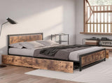 Levede Industrial Bed Frame Double Mattress BFDR1048-D