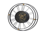 TRAVELER WALL CLOCK WITH MOVING 3D MECHANISM V742-78666DS