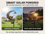 Hummingbird Moon Solar Garden Stake Light, Solar Garden Lights Outdoor Decorative, Waterproof V1366-AZ2-W-15295