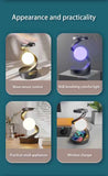 Grey 360&deg Rotating Floating Night Light 7-Color RGB Atmosphere Light USB Rechargeable for V888-ELOSUNG13563