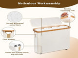Toilet Paper Storage Basket with Lid, Holds 9-12 RollsBeige V1188-MS-525-002