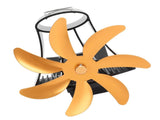 Wood Fan Pipe Fireplace Fan 7 Blades Fan On Chimney Silent Motors Heat Powered Wood V1294-YM0706-3114230124312