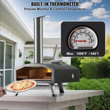 Outdoor Pizza Oven, 12" Wood Fired Pizza Ovens, Pellet Pizza Stove with Thermometer, Portable Pizza V952-BXPSL12YCKLPIX7UGV0