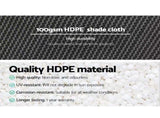 Instahut 50% Shade Cloth 3.66x10m Shadecloth Wide Heavy Duty White SH-CL-366X100-100-R-WH