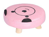 Small Under Desk Footrest Cute Cartoon Ottoman with 4 Stable Log Legs for Children V1294-YM0523-3116210070411