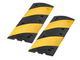1000MM Rubber Speed Bump, 2 Pack, 2 Channel Heavy Duty Traffic Speed Hump, 9,979 kg/Axle Load V952-JSDDLBHPDDK2SDET4001V0