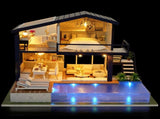 Wooden Miniature Assembling Decorative Ornament House for Kid Child V1294-YM0901-JY14539-01