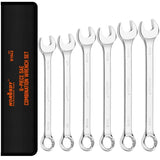 6Pc Extra Big Imperial Combination Spanner Ring Open Ended Combo Wrench Work V465-81043
