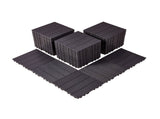 Interlocking Deck Tiles 54 Pack 12"x12" Waterproof for Porch Dark Brown V952-HDDBSL4TBTSZUY2L8V0