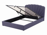 Artiss Double Bed Frame with Lift Up Storage and USB Ports Grey BFRAME-G-FLORA-D-GY-ABC