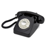 GPO RETRO GPO 746 ROTARY TELEPHONE - BLACK V177-IW-GPO-ROTY-BLK