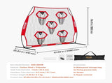 1828.8x1828.8mm Football Trainer Throwing Net, Training Throwing Target Practice Net with 5 Target V952-GLQW66YC5KXWU4Z09001V0