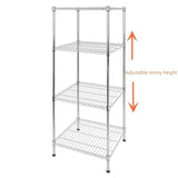 Modular Wire Storage Shelf 450 x 450 x 1800mm Steel Shelving V63-841271