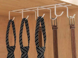 Under Cabinet Mug Hooks, 1 Piece Double-Row Holder, No-Drill Coffee Cup Storage Rack for Kitchen, V1192-AZ-W-22161