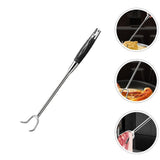 Practical Stainless Steel Meat Turner Hook for Home Barbecue and Cooking Tasks V1369-AZ3-W-18282