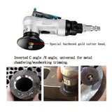 Pneumatic Chamfering Tool 45 Degree Metal Deburring Trimming Machine Arc Edge Beveler Kit for V1192-AZ-W-20863