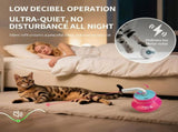 Interactive Tumbler Cat Toy with 360&deg Rotating Laser Pointer Auto-Activated, Low-Noise, V1341-ZY-8T4EVLWH-PINK