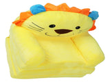 Kids Sofa Yellow Cartoon Animal Style Foldable Wide Handle Soft Breathable Toddler Chair for Reading V1294-YM0901-3116230007111