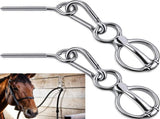 2 Sets Horse Tie Ring, Horse Tack and Supplies Horse Training Equipment Safe Horse Accessories with V1192-AZ-W-2824