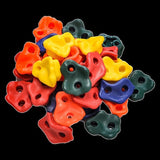 Jungle Gym Rock Climbing Holds Kids Wall Mounting Hardware Knotted Rope 25 Handles Playground V63-920951