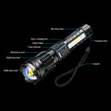 Super Bright 30W 14LED Flashlight White Laser Tactical Torch Lamp for Camping AU V201-W12552809