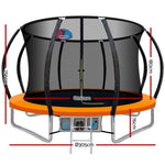 Everfit 10FT Trampoline for Kids w/ Ladder Enclosure Safety Net Rebounder Orange TRAMPO-C-C10-OR-AB