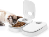 2 Pieces Automatic Wet Food Dispensers with 48 Hour Timer, 700 ml Cat Food Feeders for Wet and Dry V1189-LC-RY-00560