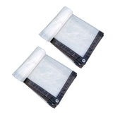 Clear Tarp Heavy Duty Tarp Cover Waterproof Tarpaulin with Grommets for Gardening Camping Traveling V1189-WXFWAL-20260319-01272