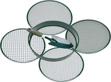 Garden sieve, soil sieve with interchangeable mesh sizes 3, 6, 9 and 12 mm, perfect garden tool for V1259-DP01-A-1737