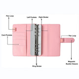 A6 PU Leather Notebook Binder Budget Planner Organizer Cover Cash Pockets Sheets V201-W13177956