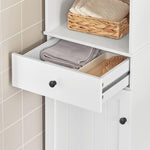 Tall Bathroom Storage Cabinet 3 Shelves, White V178-64884